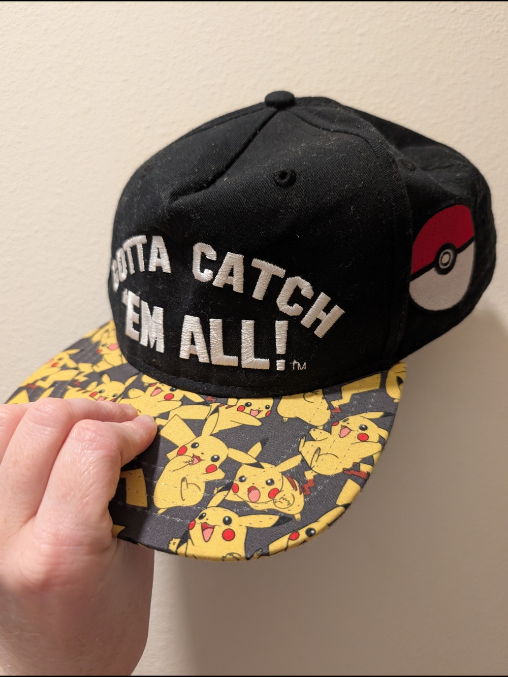 Pokémon 'Gotta Catch 'Em All' Pikachu Snapback Hat